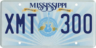 MS license plate XMT300
