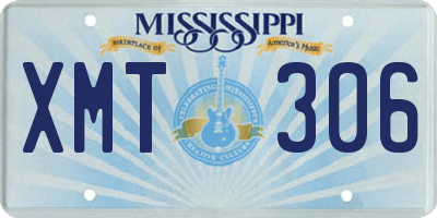 MS license plate XMT306