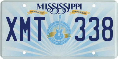 MS license plate XMT338