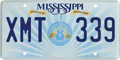 MS license plate XMT339