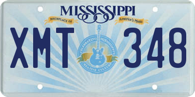 MS license plate XMT348