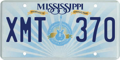 MS license plate XMT370