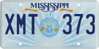 MS license plate XMT373