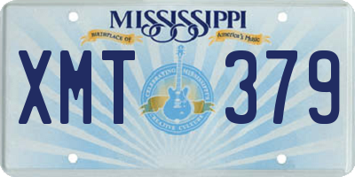 MS license plate XMT379