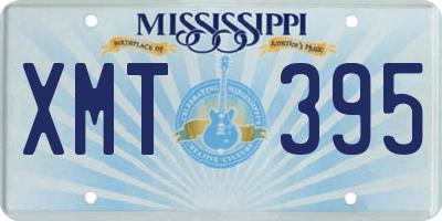 MS license plate XMT395