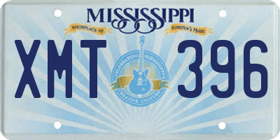 MS license plate XMT396