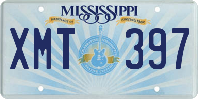 MS license plate XMT397