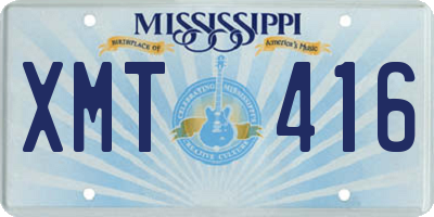 MS license plate XMT416