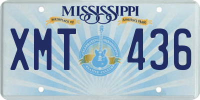 MS license plate XMT436