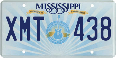 MS license plate XMT438