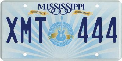 MS license plate XMT444