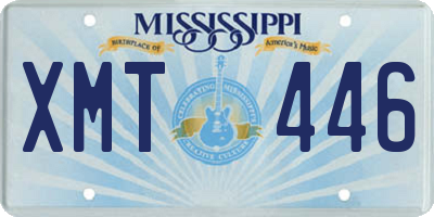 MS license plate XMT446