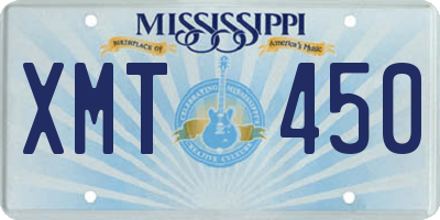 MS license plate XMT450