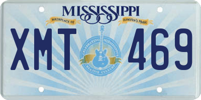 MS license plate XMT469