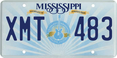 MS license plate XMT483