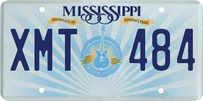 MS license plate XMT484