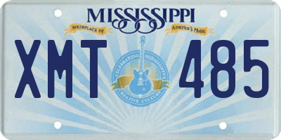 MS license plate XMT485