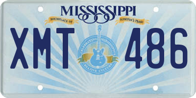 MS license plate XMT486