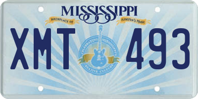 MS license plate XMT493