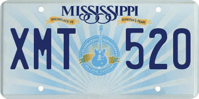 MS license plate XMT520