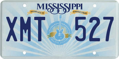 MS license plate XMT527