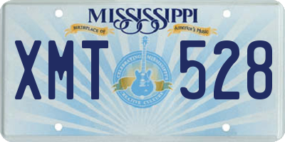 MS license plate XMT528
