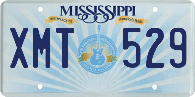 MS license plate XMT529