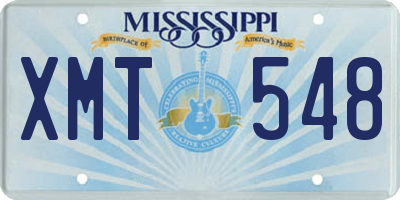 MS license plate XMT548