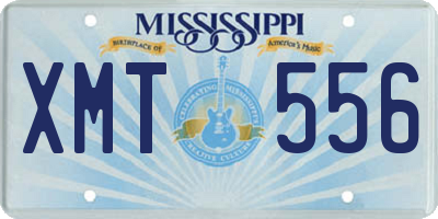 MS license plate XMT556