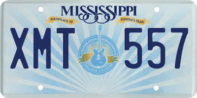 MS license plate XMT557