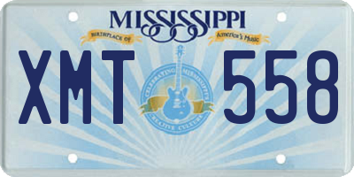 MS license plate XMT558