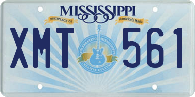 MS license plate XMT561