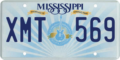 MS license plate XMT569
