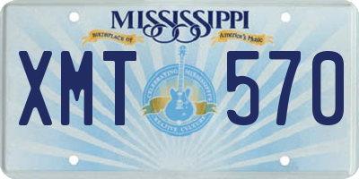 MS license plate XMT570