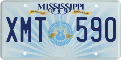 MS license plate XMT590