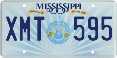 MS license plate XMT595