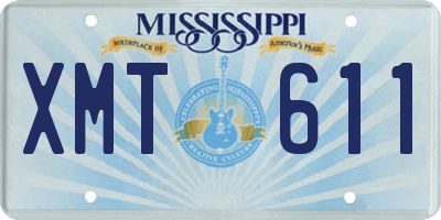 MS license plate XMT611