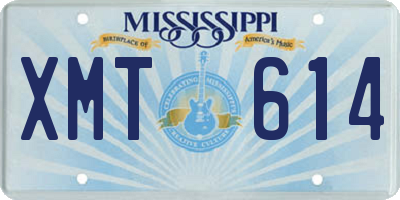 MS license plate XMT614