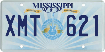 MS license plate XMT621