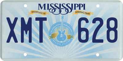 MS license plate XMT628