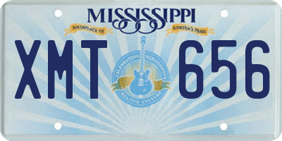 MS license plate XMT656