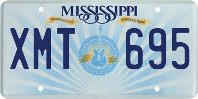 MS license plate XMT695