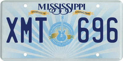 MS license plate XMT696