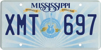 MS license plate XMT697