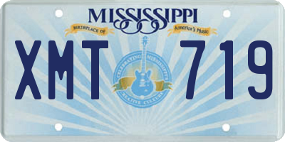 MS license plate XMT719
