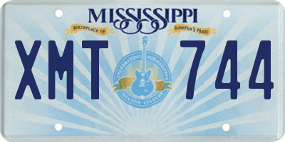 MS license plate XMT744