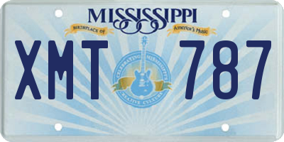 MS license plate XMT787