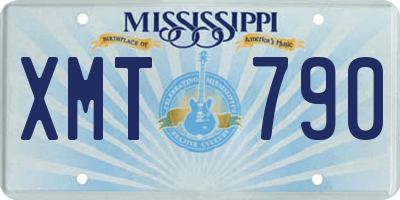 MS license plate XMT790