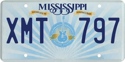 MS license plate XMT797