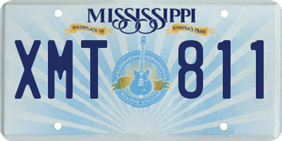 MS license plate XMT811